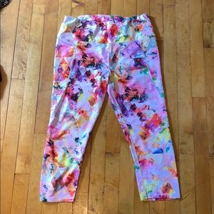 RBX Capri watercolor leggings